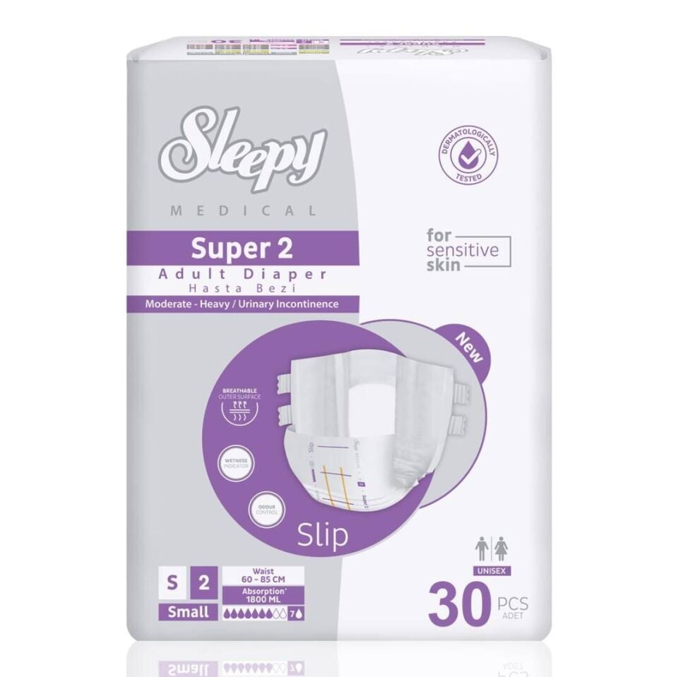 Sleepy Süper2 Belbantlı Hasta Bezi S Beden 30 Adet