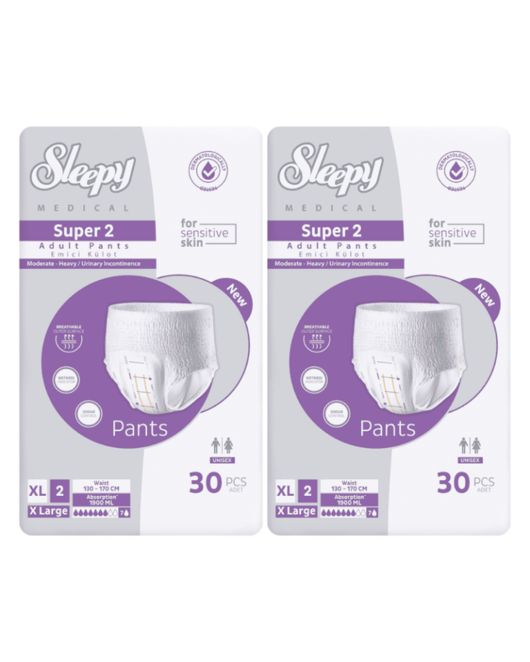 Sleepy Süper2 Emici Külot XL Beden 2 Paket 60 Adet