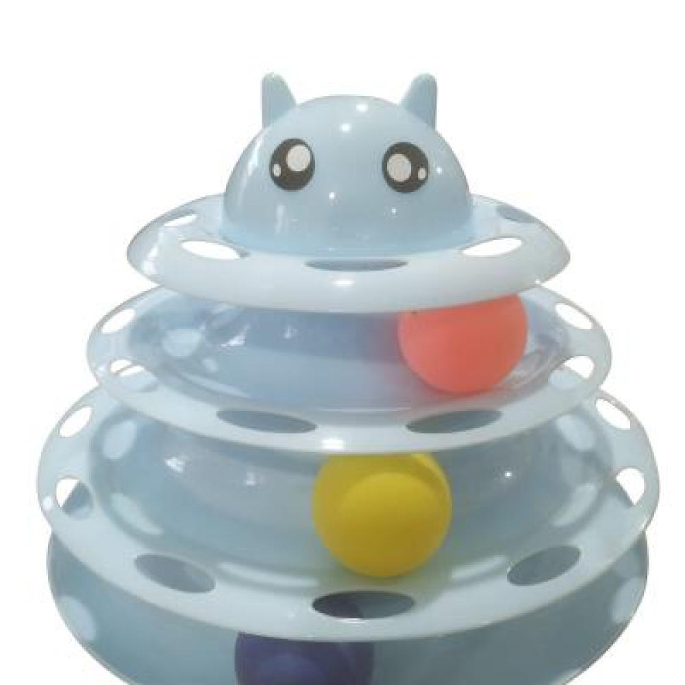 Nunbell 3 Katlı Kedi Oyuncağı Kedi Başlıklı