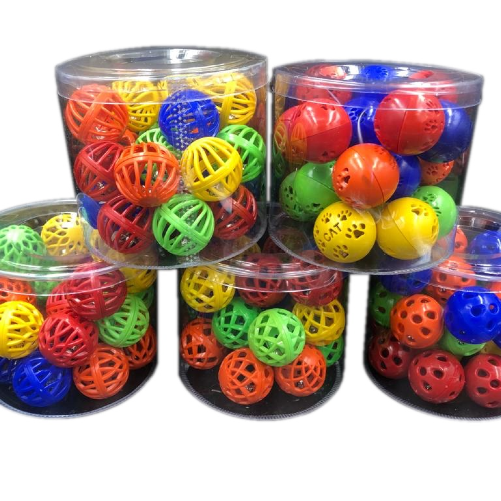 Petzoom Çıngıraklı Kedi Topu 100 Adet