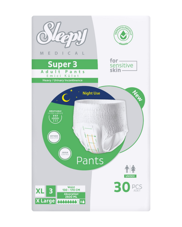 Sleepy Süper3 Emici Külot XL Beden 30 Adet