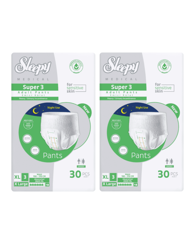 Sleepy Süper3 Emici Külot XL Beden 2 Paket 60 Adet