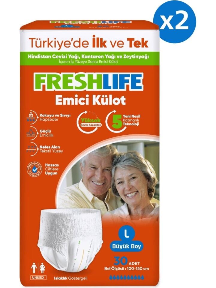 Freshlife Large Emici Külot  60 Adet