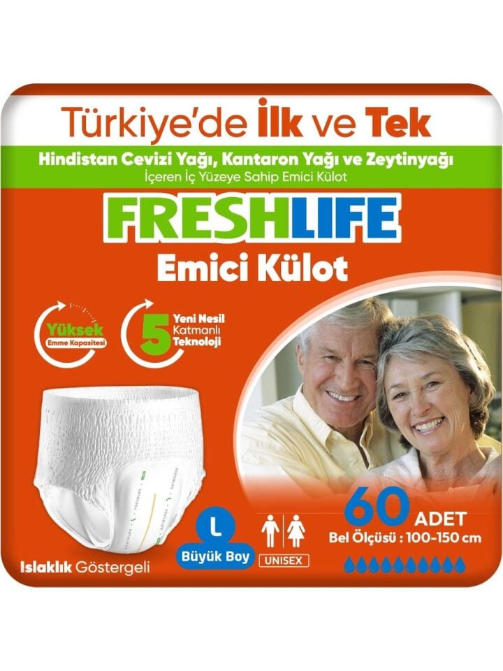 Freshlife Large Emici Külot  60 Adet