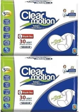 Clearmotion Large Belbantlı Hasta Bezi 60'lı
