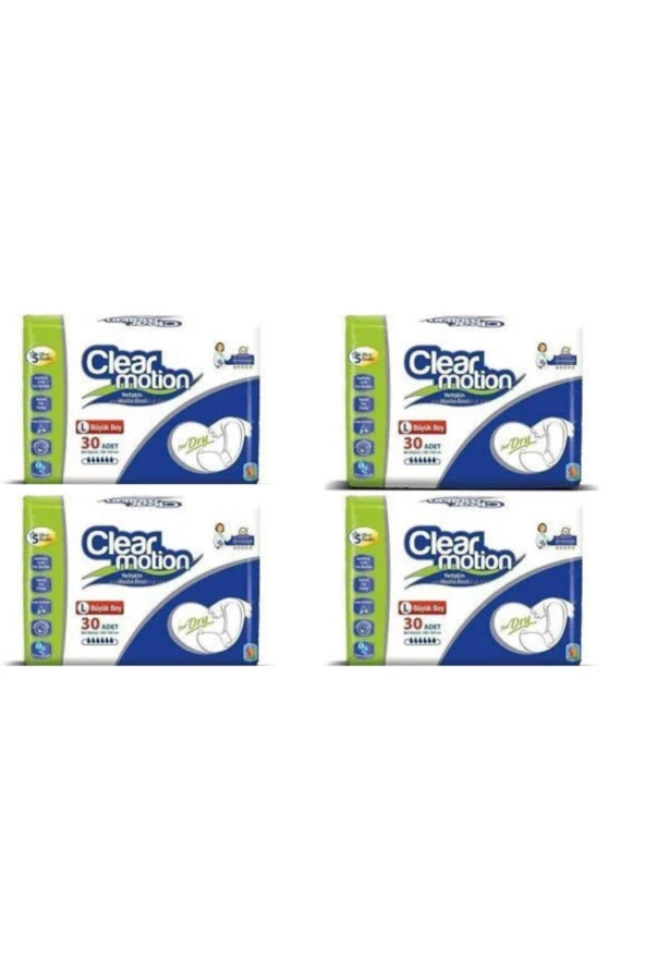 Clearmotion Large Belbantlı Hasta Bezi 120'li