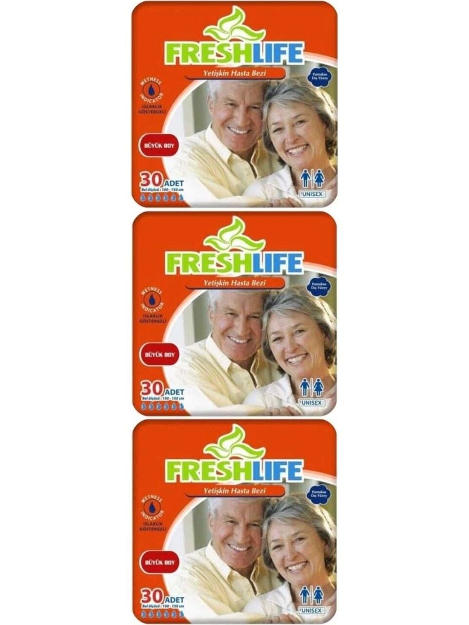 Freshlife Large Belbantlı Hasta Bezi  90 Adet
