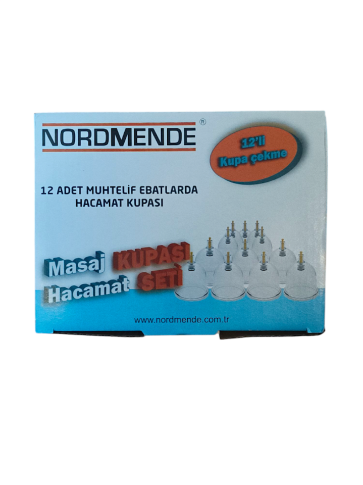 12 Lİ HACAMAT KUPA SETİ. 1ADET 2 PARMAK POMPA HEDİYE