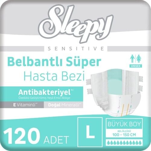 Sleepy Sen Antibakteriyel̇. İki̇z Belbantli Large 30 - 4 Paket