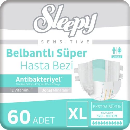 Sleepy Sen Antibakteriyel̇. Belbantli İki̇z Xl 30 - 2 Paket
