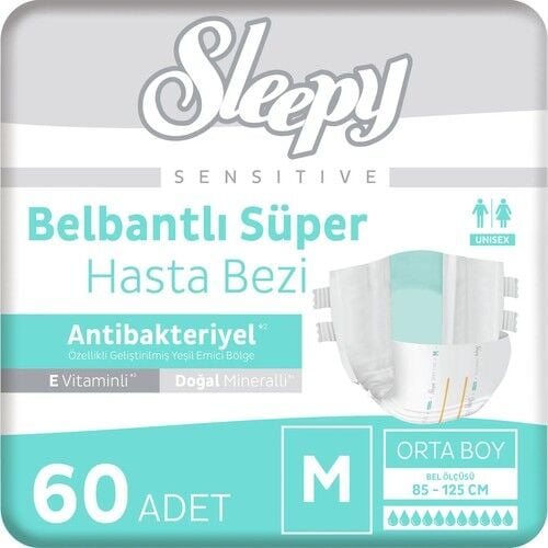 Sleepy Sensitive Külot Medium 30 - 2 Paket 60 Adet