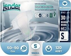 Jender Belbantlı Hasta Bezi Small Küçük Boy 30lu 4 Paket (120 Adet)