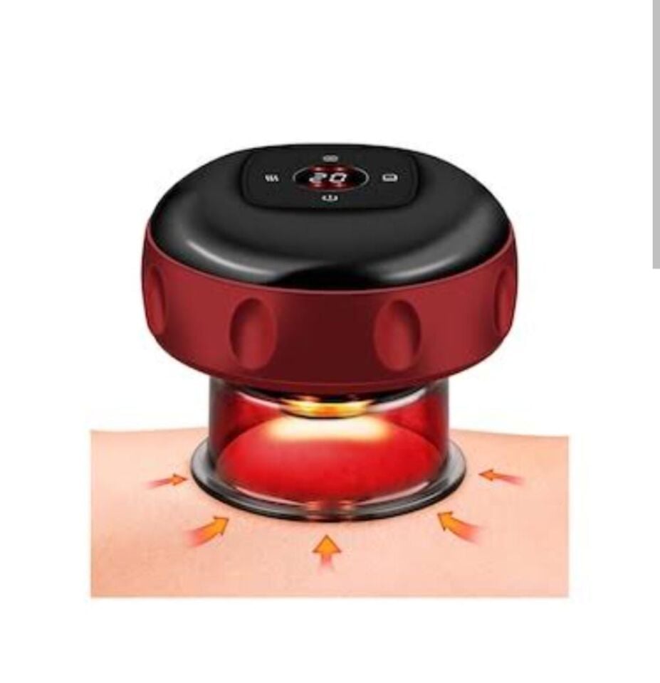 Vakumlu Hacamat Kupası, Şarjlı Kupa Çekme Hacamat Led Işıklı Masaj ve Selülit Kupası