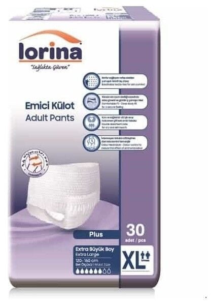 Lorina Emici Külot Hasta Bezi Medium 30 Adet