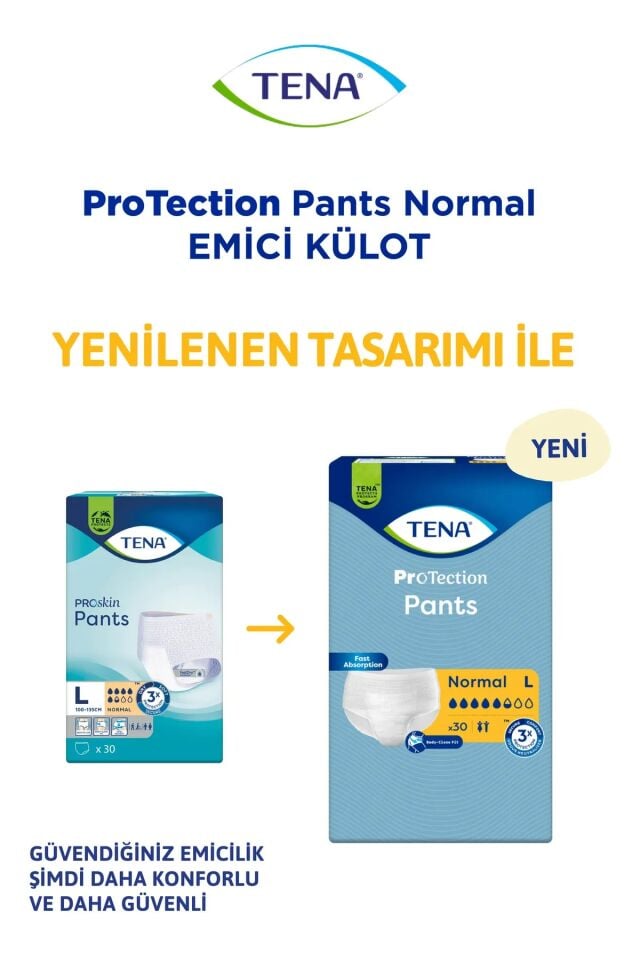 Tena Proskin Pants Normal 5,5 Damla Emici Külot Büyük Boy Large 30 Adet