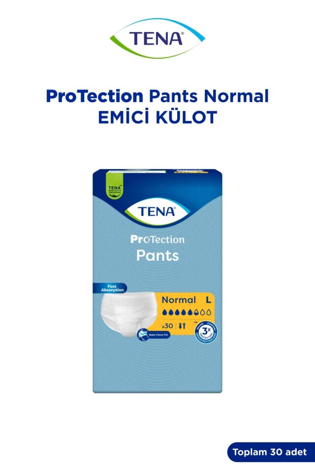 Tena Proskin Pants Normal Emici Külot Büyük Boy L 30'lu Hasta Bezi