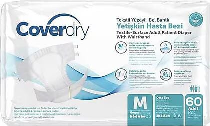CoverDry Bel Bantlı Hasta Bezi Large 30lu 2 Paket