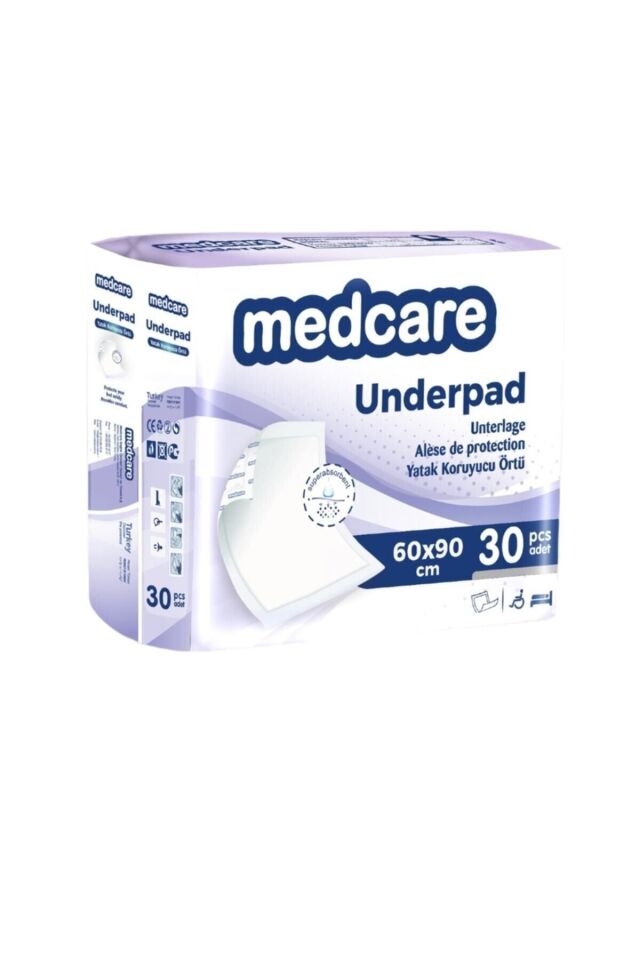 Medcare Yatak Koruyucu Örtü 60 X 90 Cm 30 Adet
