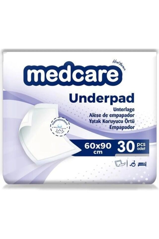 Medcare Yatak Koruyucu Örtü 60 X 90 Cm 30 Adet