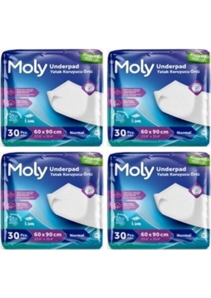Moly Yatak Koruyucu Örtü 30lu x 4 Paket