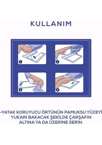 Moly Yatak Koruyucu Örtü 60x90 cm 180li (6 Paket)