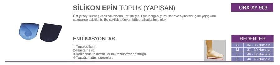 Orlex Yapışkanlı Epin Topukluk Small