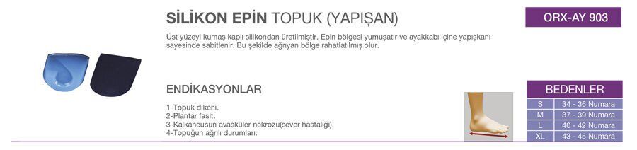 Orlex Yapışkanlı Epin Topukluk Large