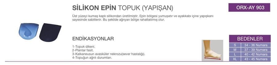 Orlex Yapışkanlı Epin Topukluk Medium