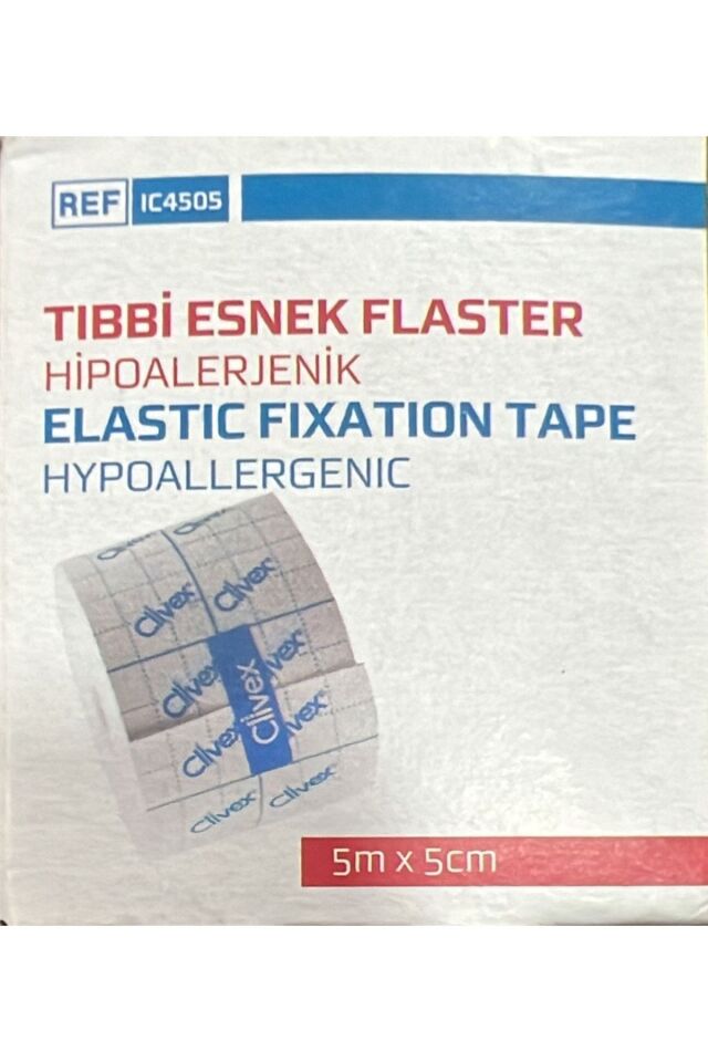 Clivex Tıbbi Esnek Flaster 5m X 5cm Hipoalerjenik 2 Adet