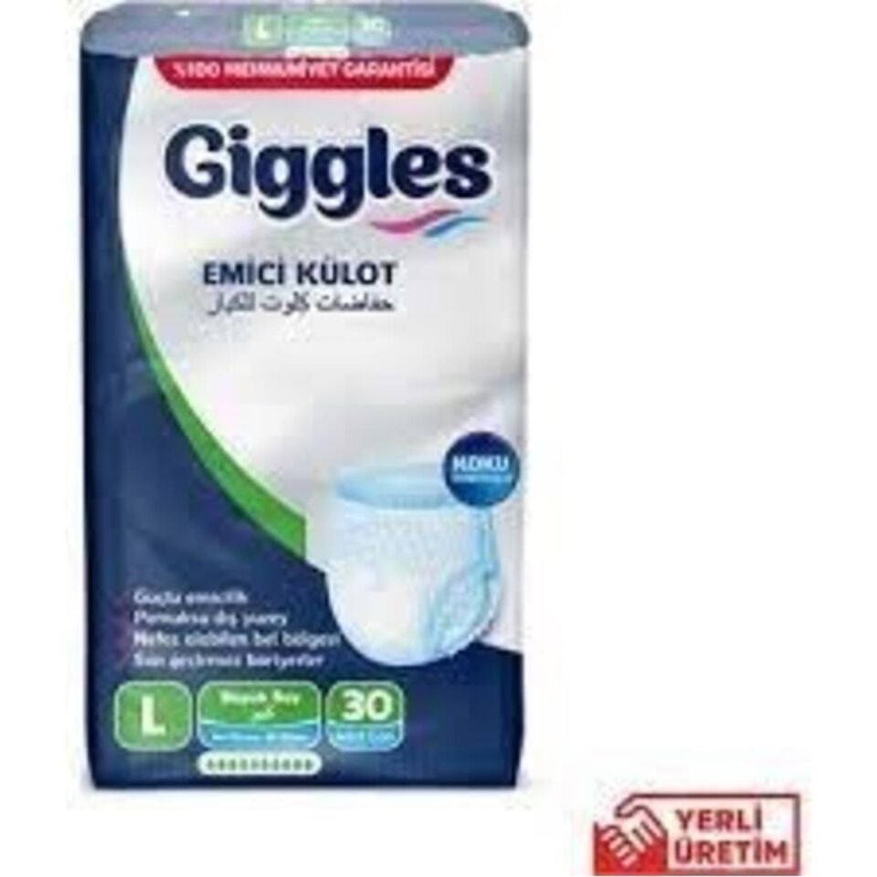 Giggles Külotlu Yetişkin Hasta Bezi Large 30 Lu