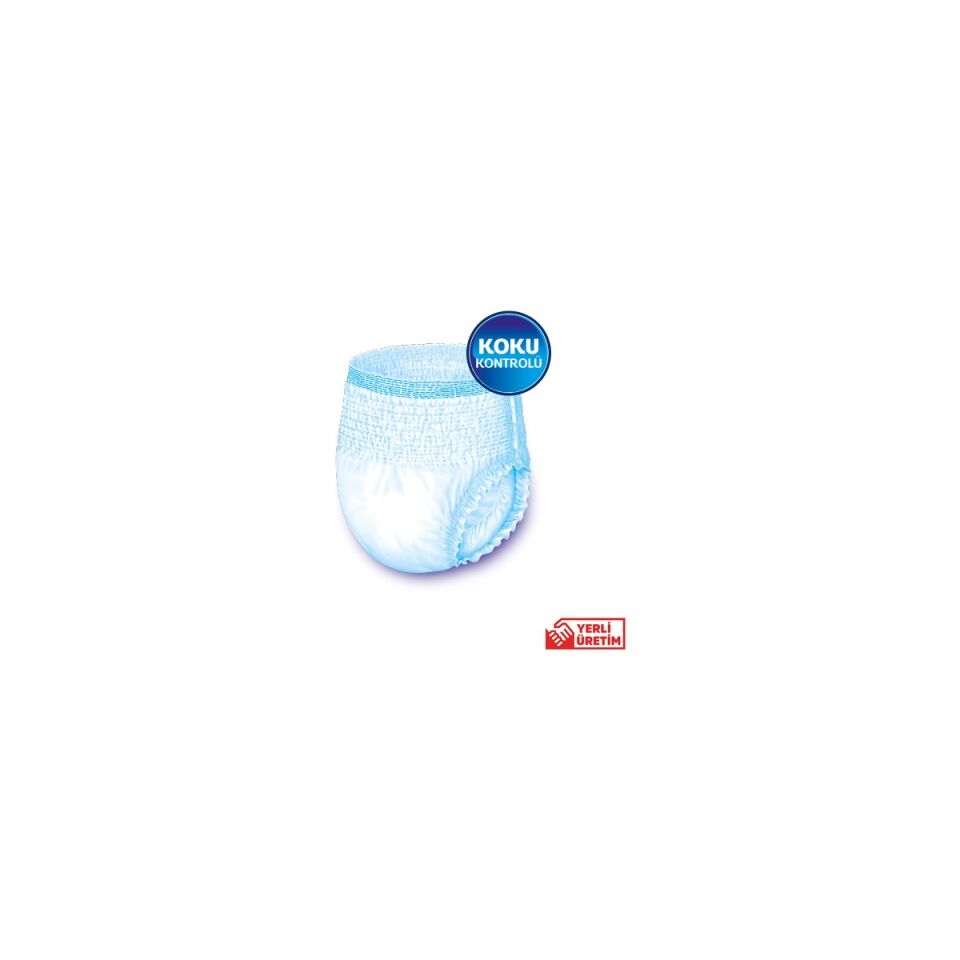 Giggles Yetişkin Emici Külot Bez Büyük Boy (Large) 30'lu 2 Paket (60 Adet) Bel Boy 100-150 Cm