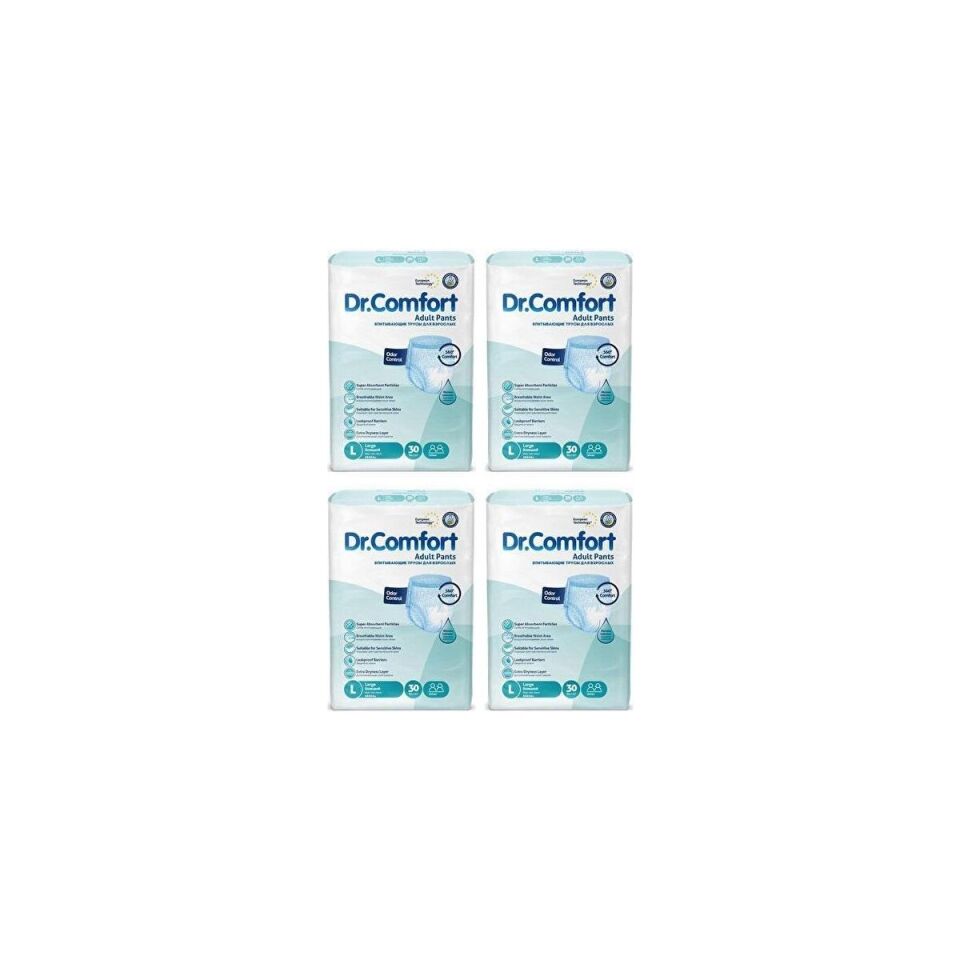 Dr. Comfort Dr.comfort Emici Külot Hasta Bezi Large Beden - 4 Paket - (120 Adet)
