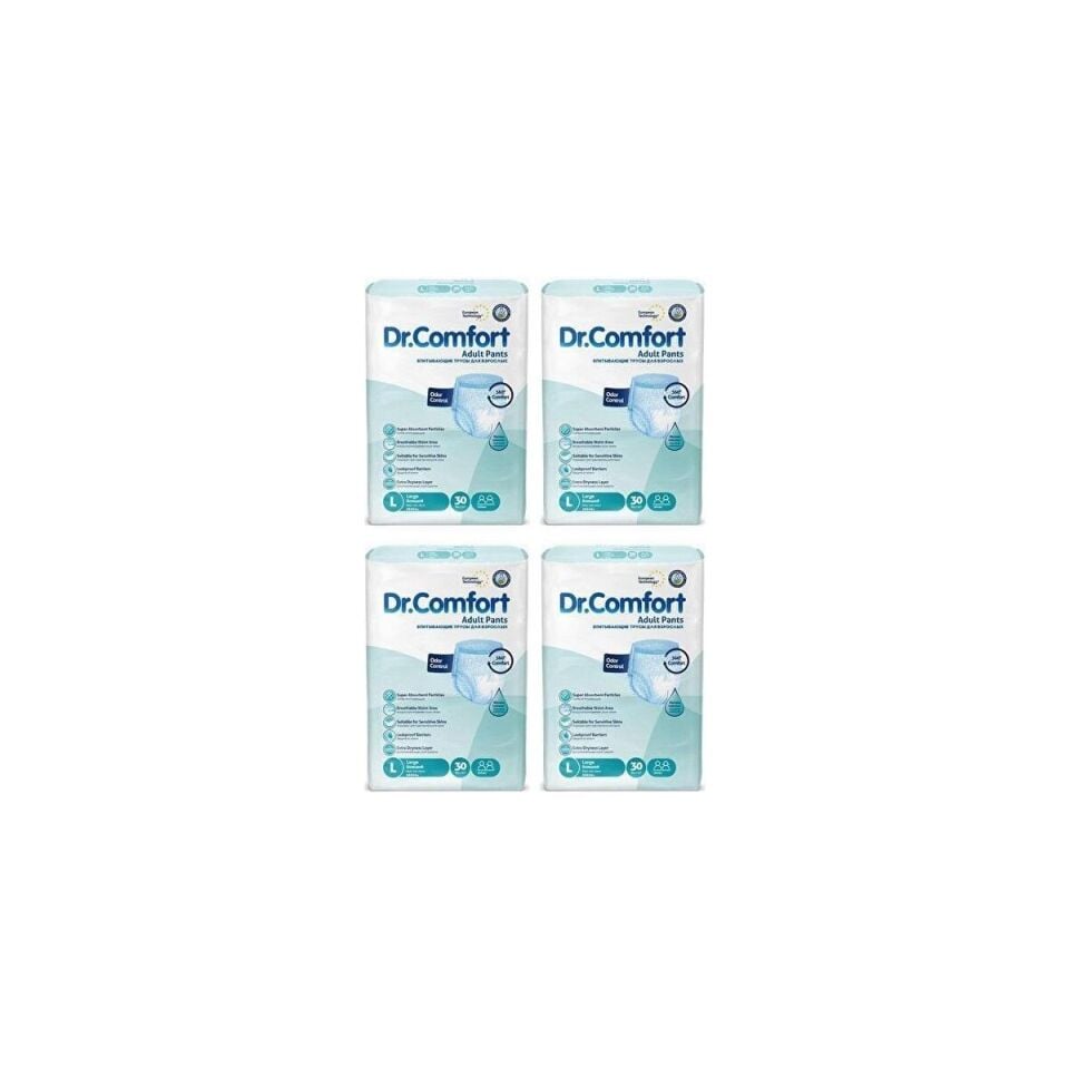 Dr. Comfort Dr.comfort Emici Külot Hasta Bezi Large Beden - 4 Paket - (120 Adet)