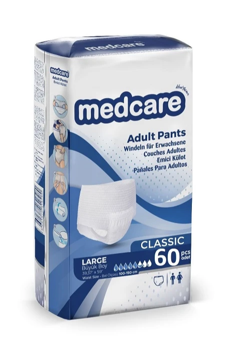 Medcare Emici Külot 60 Adet Large