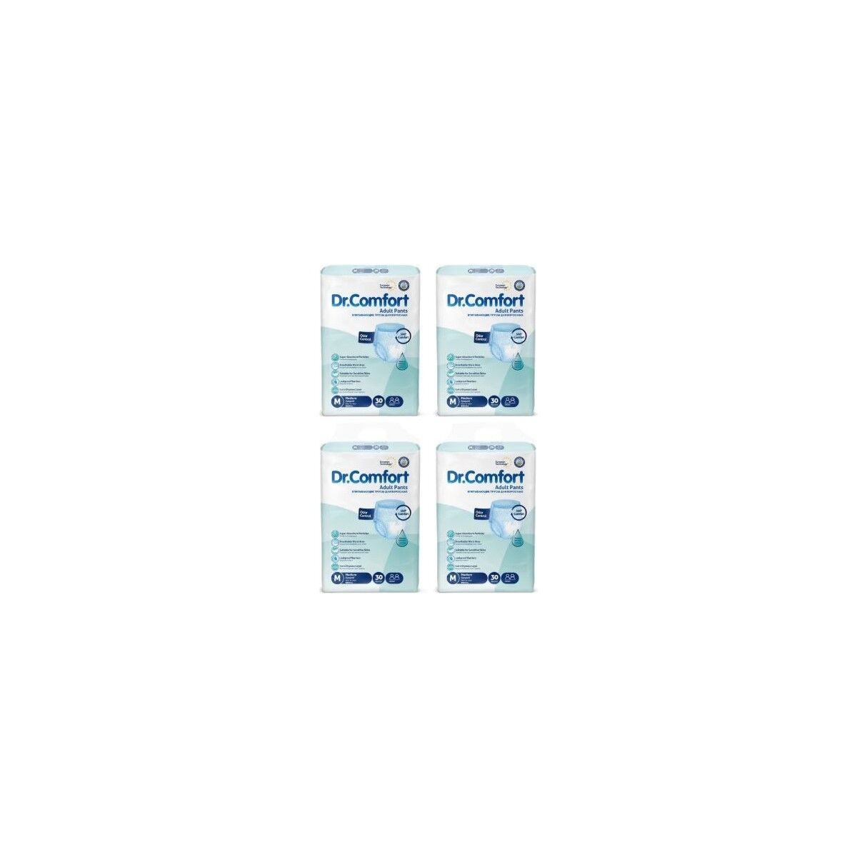 Dr.comfort Emici Külot Hasta Bezi Medium Beden - 4 Paket - (120 Adet)