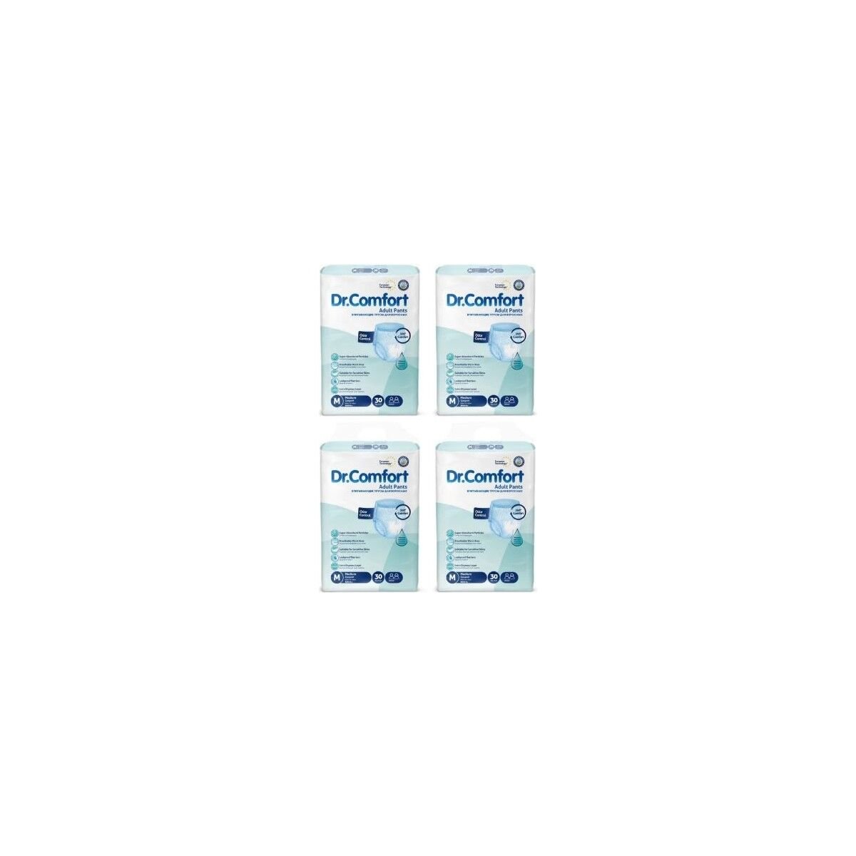 Dr.comfort Emici Külot Hasta Bezi Medium Beden - 4 Paket - (120 Adet)