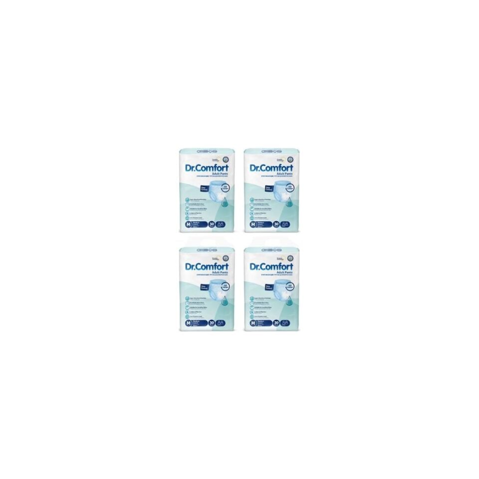 Dr.comfort Emici Külot Hasta Bezi Medium Beden - 4 Paket - (120 Adet)