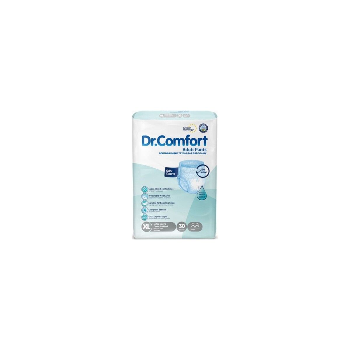 Dr. Comfort Emici Külot Hasta Bezi Xlarge Beden - 4 PAKET-(120 Adet)