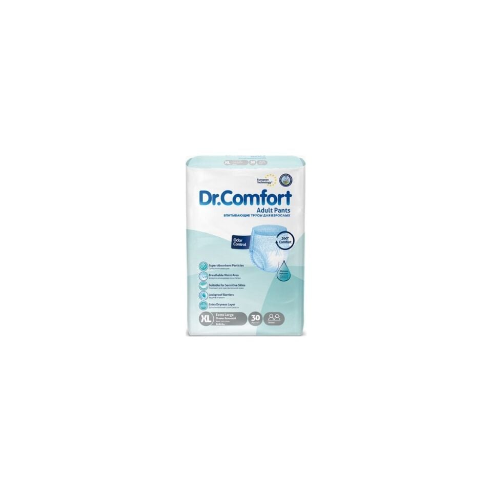 Dr. Comfort Emici Külot Hasta Bezi Xlarge Beden - 4 PAKET-(120 Adet)