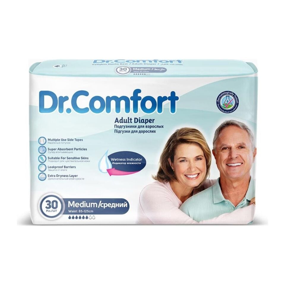 Dr. Comfort Belbantlı Hasta Bezi M Beden 30 Adet