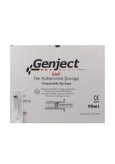 Genject 10 cc Enjectör 3P 21G 38mm Yeşil Şırınga 10 Adet