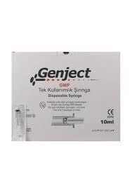 Genject 10 cc Enjectör 3P 21G 38mm Yeşil Şırınga 50 Adet