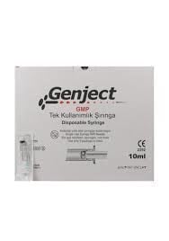 Genject 10 cc Enjectör 3P 21G 38mm Yeşil Şırınga 100 Adet