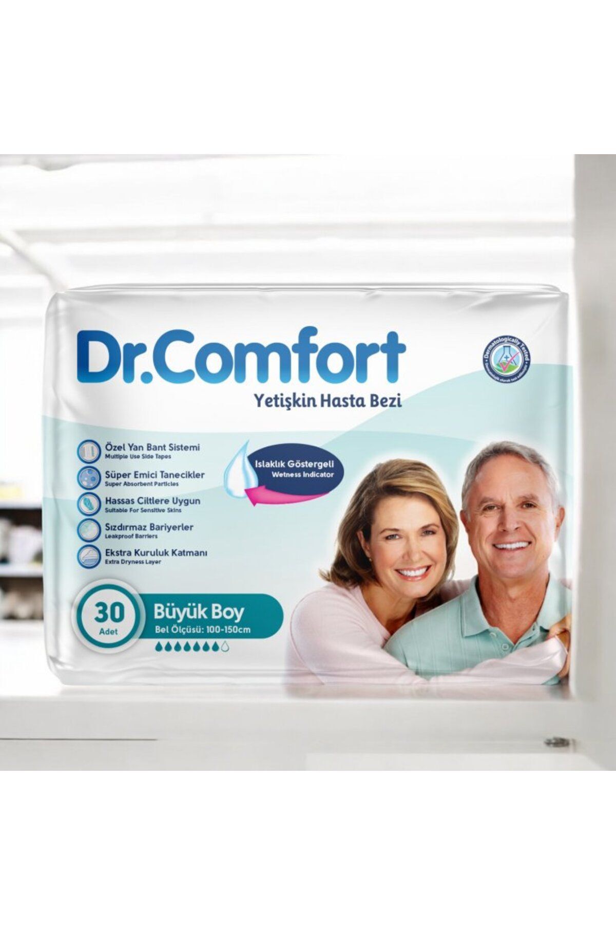 Dr.Comfort Belbantlı Büyük Boy L 30'lu Hasta Bezi