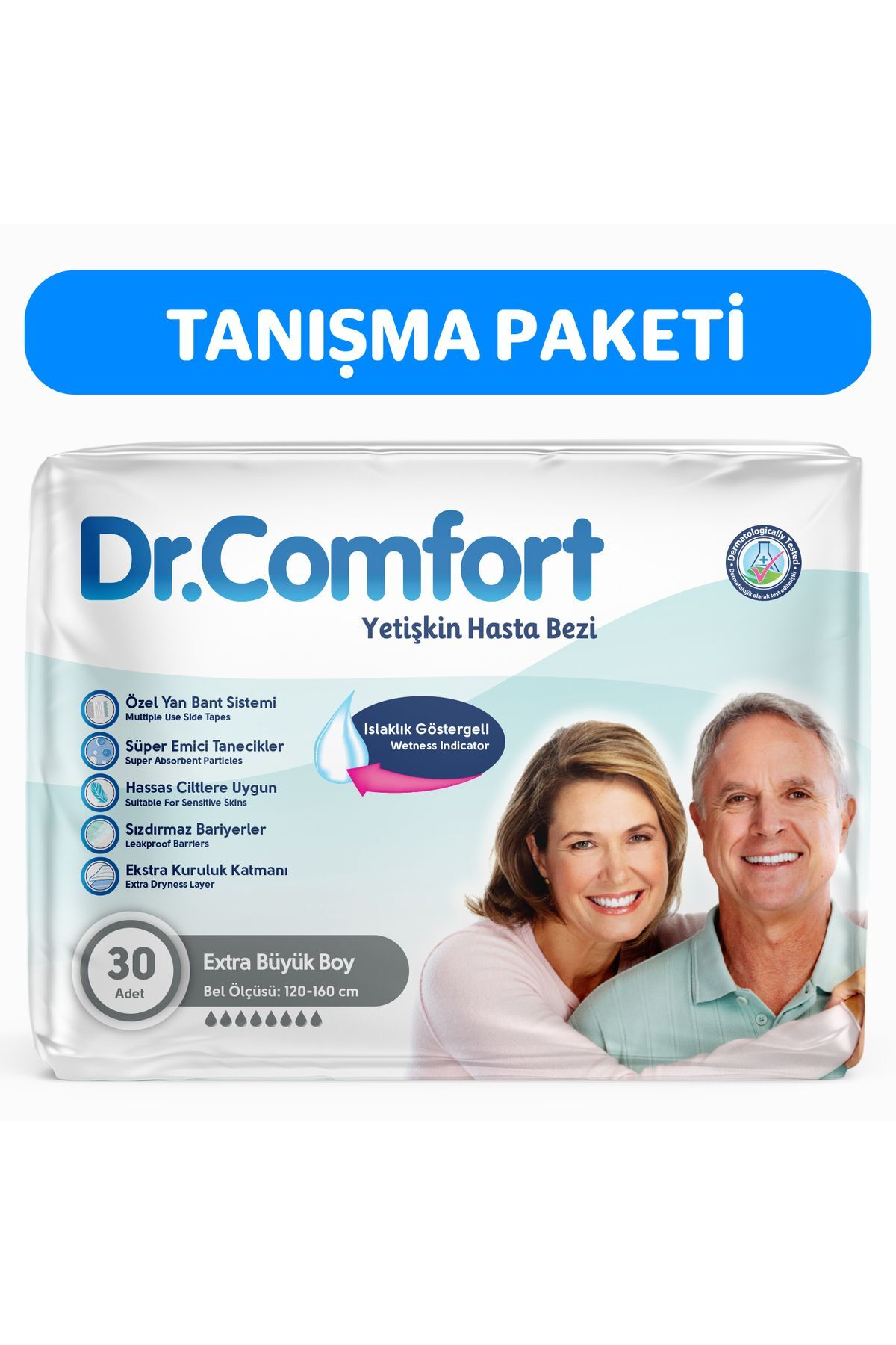 Dr.Comfort Belbantlı Ekstra Büyük Boy XL 30'lu Hasta Bezi