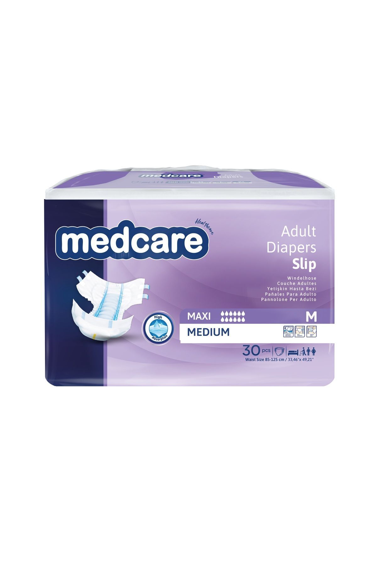 Medcare Belbantlı Maxi Yoğun Emici Medium 30 Adet