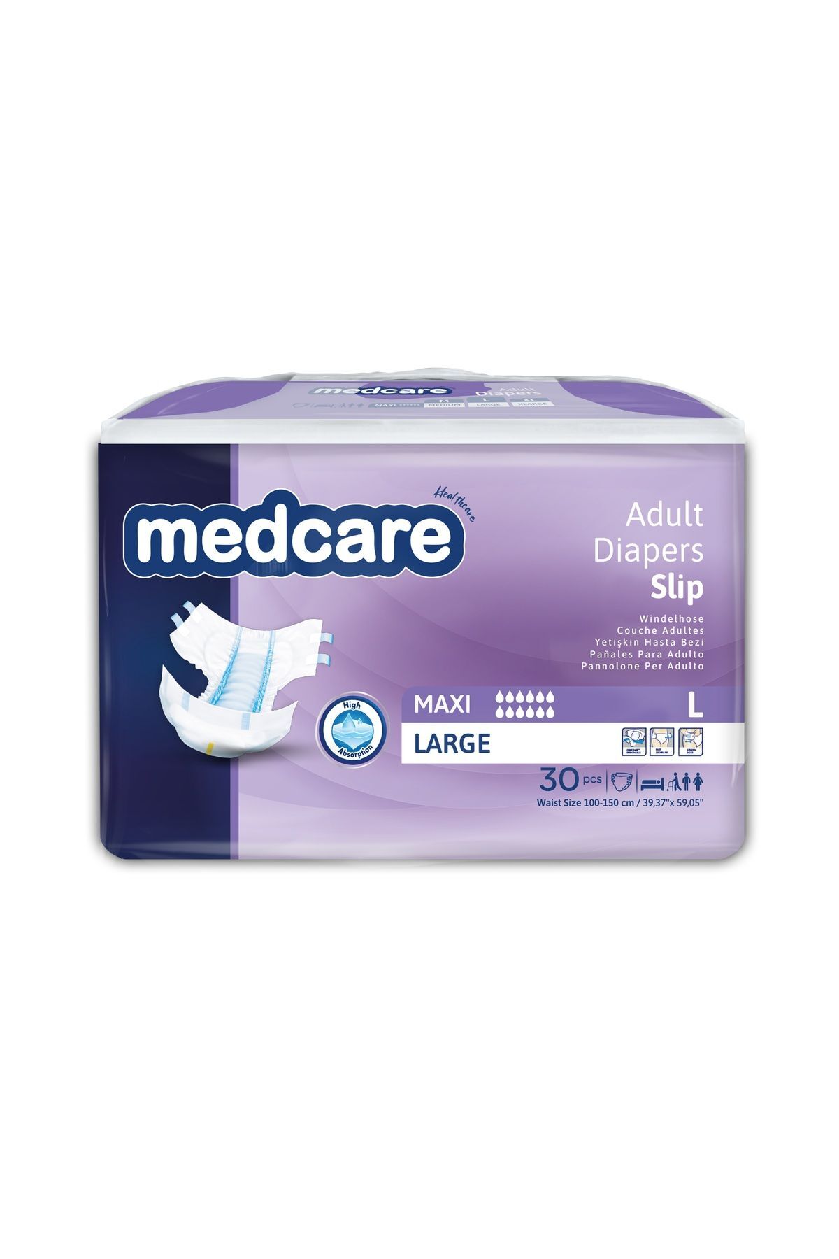 Medcare Belbantlı Maxi Yoğun Emici Large 30 Adet